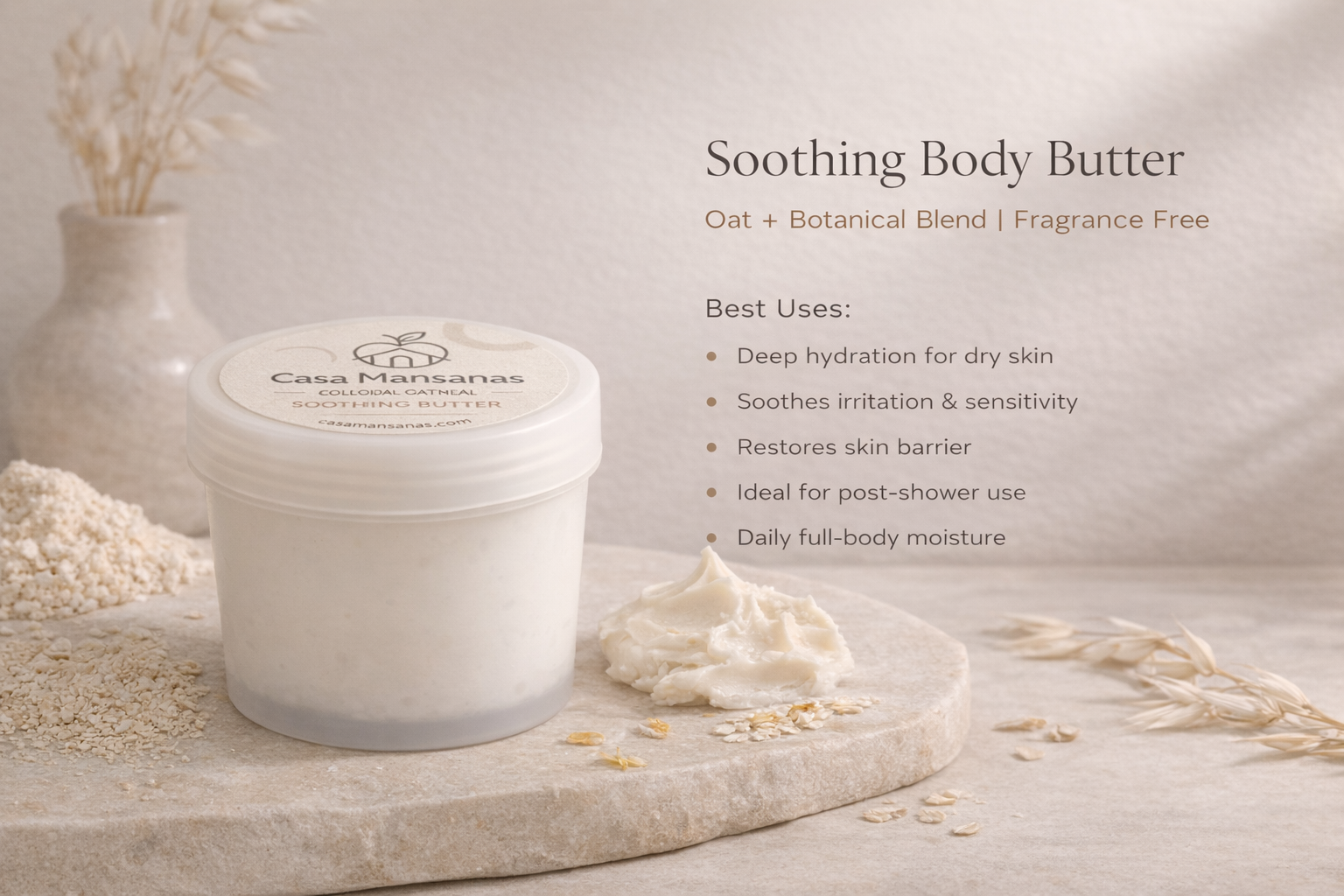 Colloidal Oatmeal Body Butter for Sensitive Skin